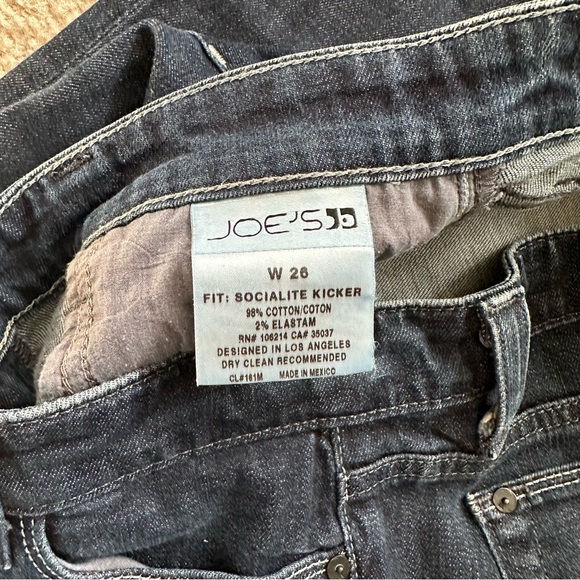Joe's Jeans 'Socialite Kicker' Cropped Cuffed Blue Jeans - Picture 5 of 5